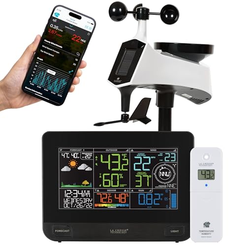 La Crosse Technology Professional Smart Wi-Fi Weather Station with Remote