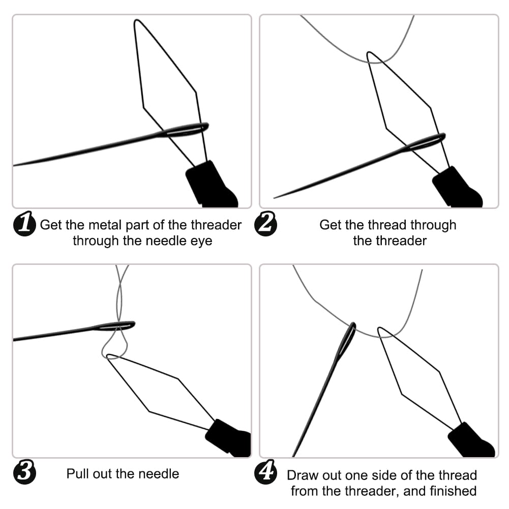 NBEADS 20-Pack Bee Needle Threaders - Stainless Steel Sewing Tools With Charm Pendants For Easy Threading