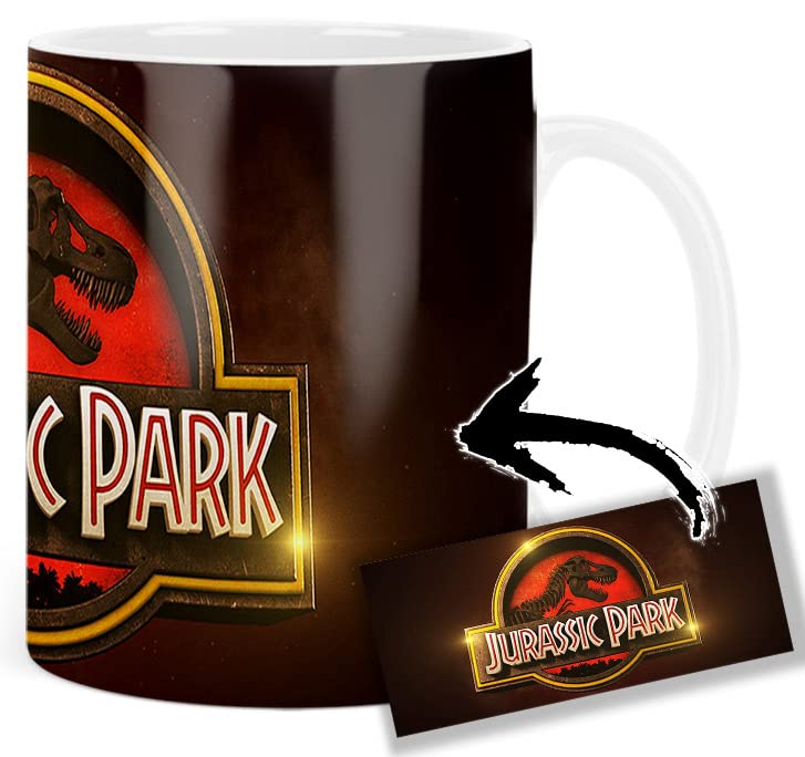 MasTazas Parque Mug Jurasico Jurassic Taza Blanca Park Ceramica White Mug