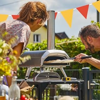 Ooni Karu 12 – Four à Pizza Ooni Multi-Combustible Bois/Charbon avec Option Gaz – Four a Pizza Gaz – Cuisson sur Pierre en 60 Secondes – Authentique Pizza