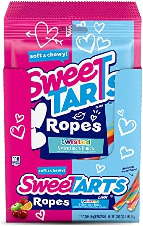 Amazon.com : SweeTARTS Soft & Chewy Ropes Candy, Cherry Punch, 9 Ounce ...