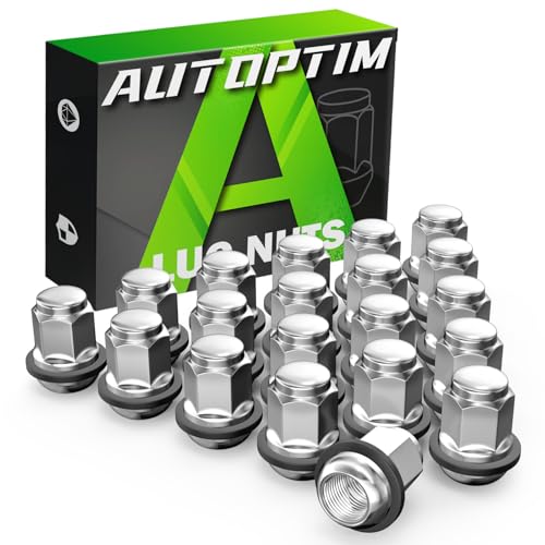 Image of AUTOPTIM M12X1.5 OEM Lug Nuts - Replacement for Honda Accord Civic HR-V Element Acura ILX TSX Factory Style Wheel, Radius Mag Seat with Detachable Plastic Washer Tire Lug Nuts