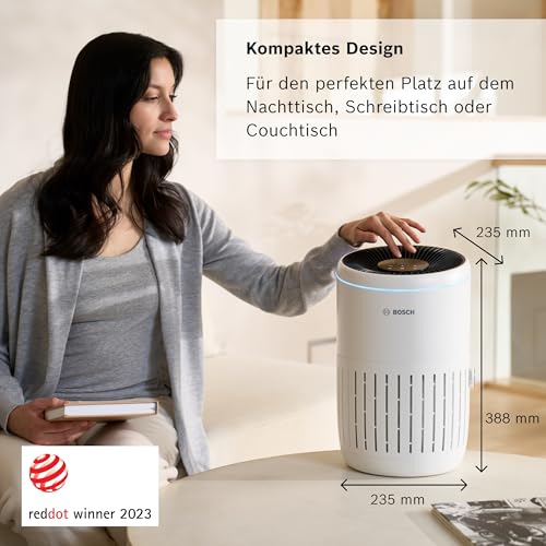 Bosch Air 2000 Luftreiniger - Für Räume bis zu 37,5 m² - Entfernt effizient Schadstoffe - Mit 3-in-1 Luftfilter, Smart Sensor, Automatikmodus, Ruhemodus ( – Bild 6