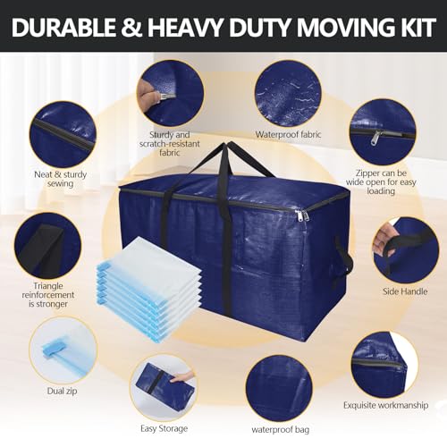 50% Off Extra Large Storage Bags Set with Backpack Straps - Image 5