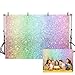 Produktbild MEHOFOND 2,1 x 1,5 m Regenbogen Bokeh Geburtstag Hintergrund Sand Waage Traumy Baby Kinder Mädchen Geburtstag Party Dusche Fotografie Hintergrund Kuchen Tisch Banner Foto Studio Requisiten