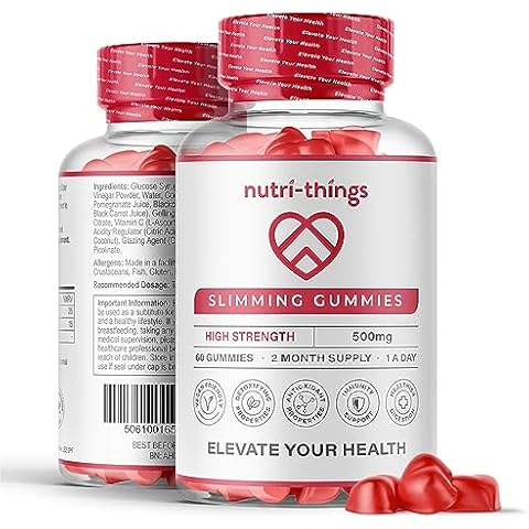 Keto Gummies with Apple Cider Vinegar | 60 Day Supply | High Strength 500mg | Added Vitamin C & Chromium Cover