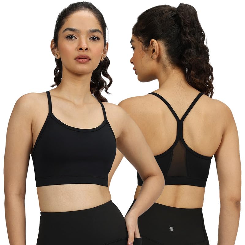 Image of BlissClub Ultimate Strappy Sports Bra | Removable Cups | Strappy Racerback Design | Elasticated Hem | CloudSoft TM Fabric