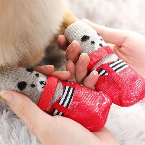 4 Hundesocken|Hundeschuhe Pfotenschutz Outdoor - Hundeschuhe...
