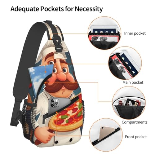Mochila cruzada de pecho para hombre tipo sling miniatura 4