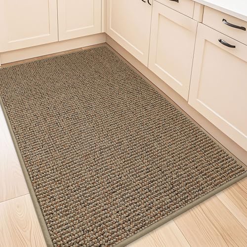 BEQHAUSE Kitchen Rugs 32"x48", Non-Slip Kitchen Mats for Floor, S...