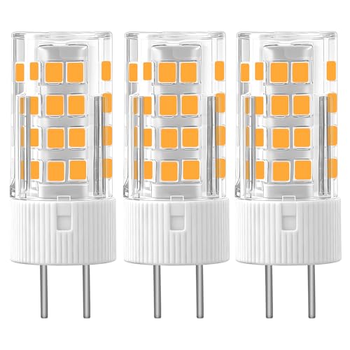 LUHMQ GY6.35 G6.35 Bi-Pin LED Lampen 3W( 30W Halogen)300 Lumen - AC/DC12V-24V für Schreibtischlampen & Küchenbeleuchtung Kronleuchter Landschaftslicht & Wohnzimmer Haushalt (Warmweiß 3000k 3 Stück)