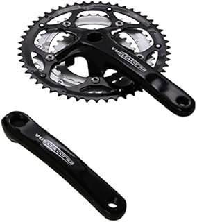 Vuelta Corsa Pro Crankset, Black, 175mm 53/39T Square Taper