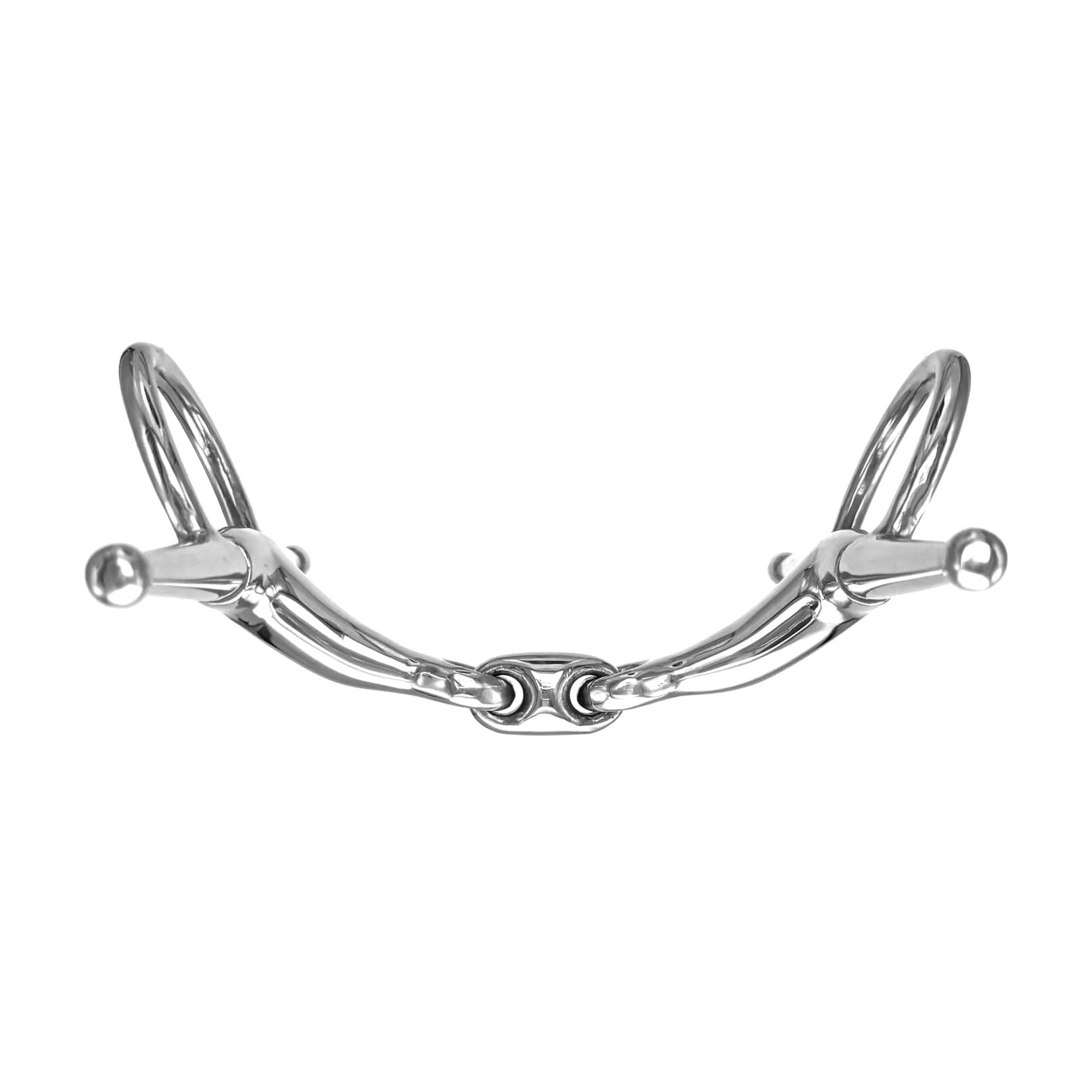 ES0088 ErgoBit Knebeltrense Doppelt Gebrochen Edelstahl 18mm, 12.5 cm