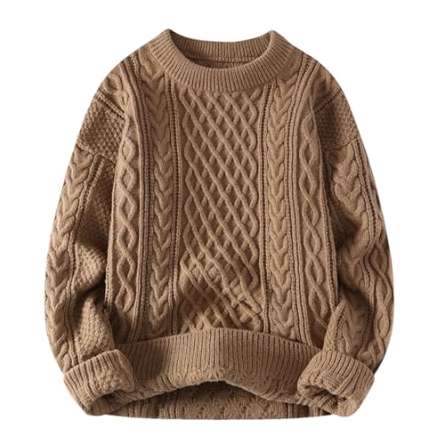 Pull d'hiver chaud en tricot homme femme vêtement maille épaisse anti-froid