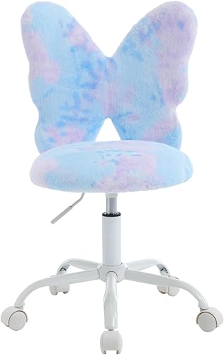 Miniatura 10 de Linda silla mullida para niñas adolescentes, escritorio de estudio, silla de estudiante, silla de trabajo para computadora, silla de trabajo de