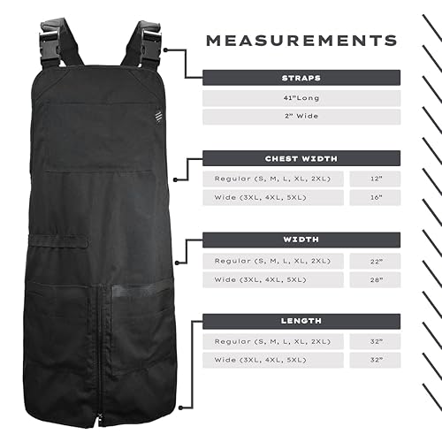 Miniatura 6 de Barber Strong Barber Shears and the Barber Cape - Cubierta de corte de pelo - Oro blanco de 24 quilates, delantal de barbero extra ancho en negro,