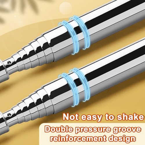 Zeigestab Ausziehbar 120cm mit Handschlaufe, mit Schwarze Aufbewahrungstasche, Teleskop Schläger, Teleskop Zeigestab, für Lehrer Whiteboard Tafel Zeiger, für Präsentationen Formate Seminare