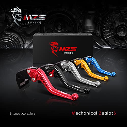Image of MZS Red Motorcycle Brake Clutch Levers for YZF R6 2005-2016, R1 2004-2008