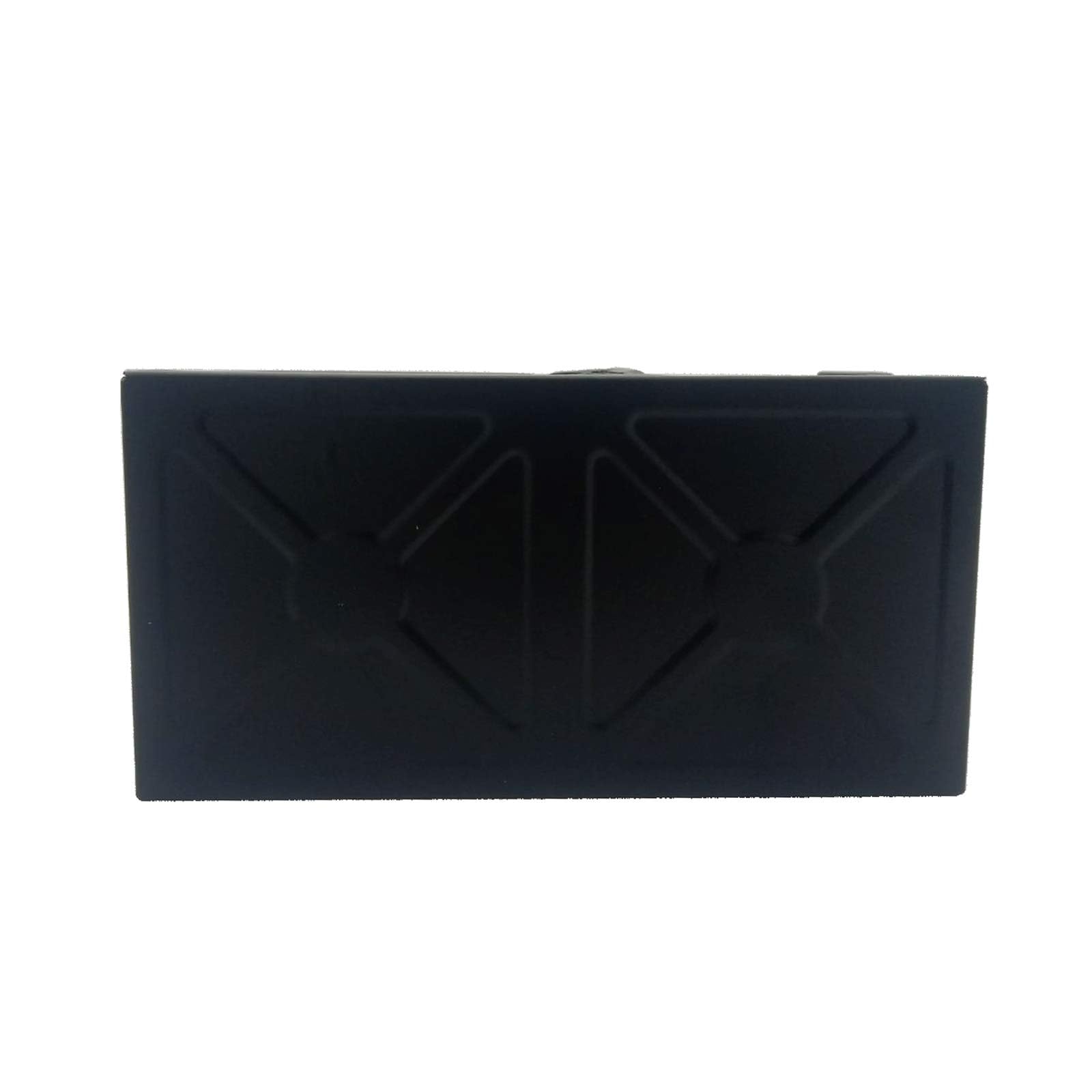 Organizer da scrivania portapenne in rete metallica nera 20x10x10 cm
