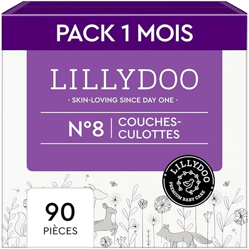 Couches-culottes Bébé LILLYDOO Taille 8 Idéales pour l'Apprentissage de la Propreté et les Nuits