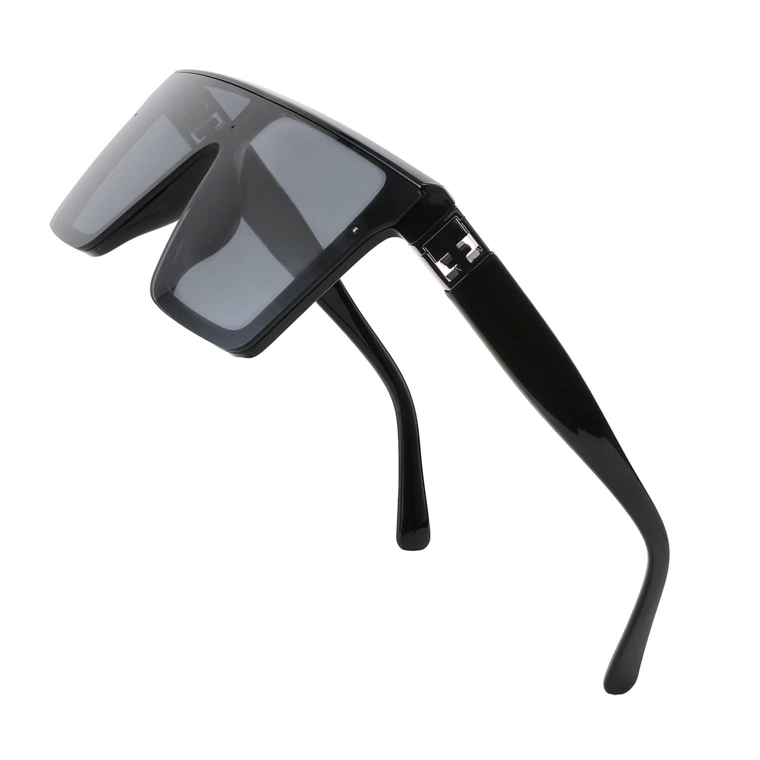 FEISEDY Oversized Flat Top Sunglasses Square Shades Thick Frame Man Woman B4021