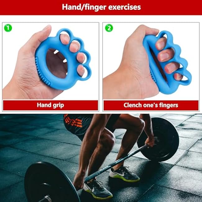 Finger Exerciser, Hand Grip Strengthener,Grip Strength Trainer£¬(Blue-35 LB)