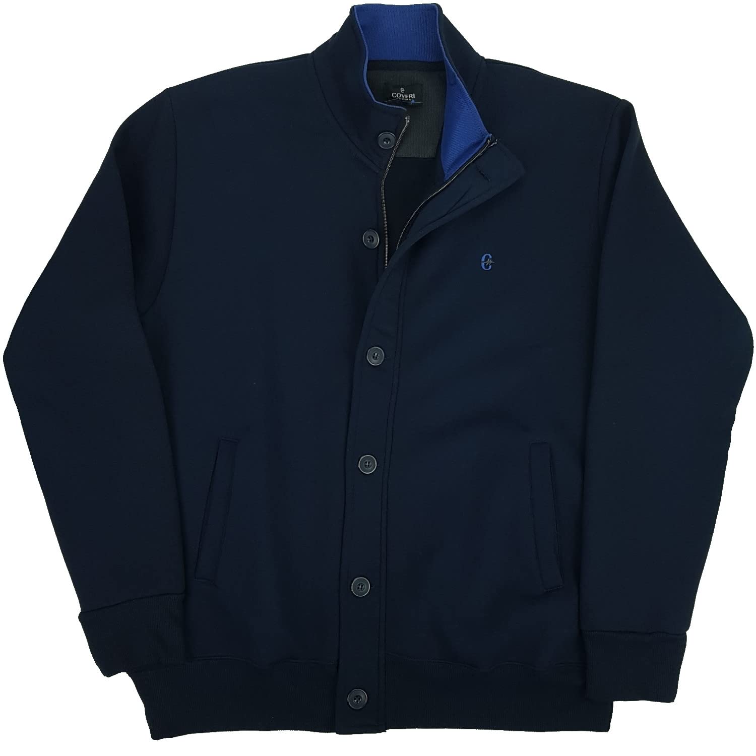 Coveri Tuta da Uomo Completa Felpata Zip Invernale Taglie Forti 3XL 4XL 5XL 6XL