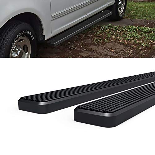 Estribos laterales APS Acero Inoxidable Negro 5 pulg miniatura 6