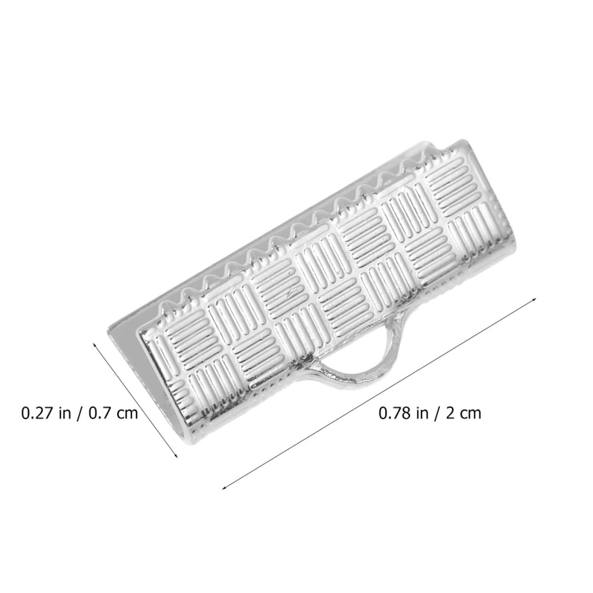 EXCEART 100piezas Clips De Cierre Para Joyería Conectores De Cinta Accesorios De Manualidades Para Creación De Collares y Pulseras