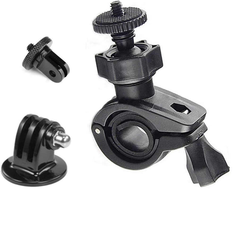 SHOPEE Action Cameras Bike Motorcycle Mount Moto Bicycle Handlebar Clamp Holder or Bracket for Hero 13/12/11/10/9/8/7, Osmo Action 3 & 4 SJCAM,Insta 360 Light Weight & Durable/Outdoor Portable-picture-12