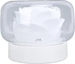 Luqeeg Difusor de Aromaterapia de Flores com Luz Ambiente, Pequeno e Portátil, Funcionamento Silencioso, Umidificador de óleo Essencial Inteligente para Casa
