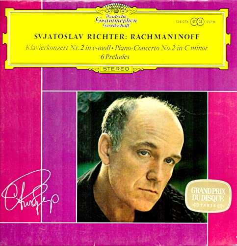 DGG 138 076. Svjatoslav Richter. Rachmaninoff. Piano Concerto no 2 in C minor. 6 Preludes.