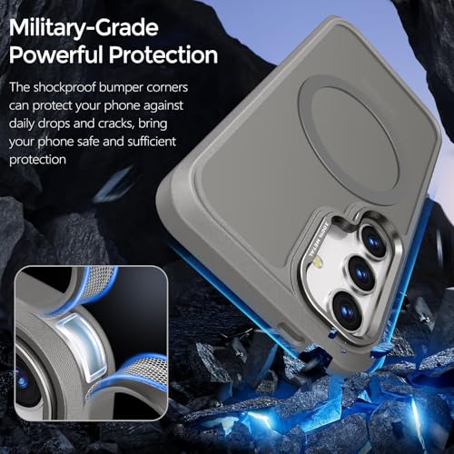 Image of Rayboen for Magnetic Matte Samsung Galaxy S24 Case, Gray