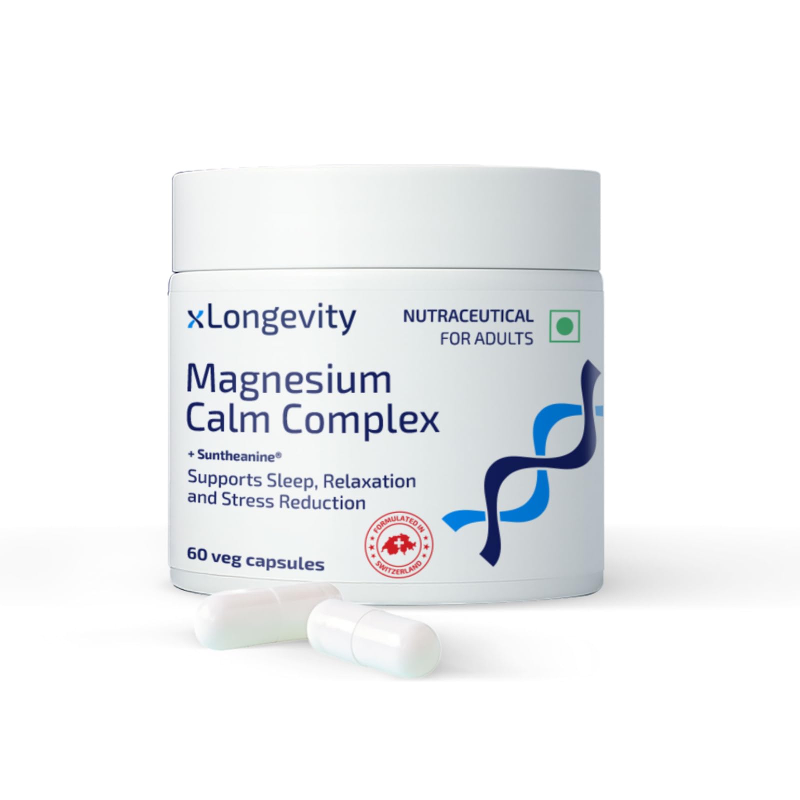 Magnesium L Theanine (Nutraceutical) Sleep Capsules 60 qty | 2410mg Chelated Magnesium, Glycine, Suntheanine - 3in1 Formula | Muscle Recovery, Nerve Health support tablets, Calm Complex Supplement, Clinically Proven, 300 mg per serving-picture-18