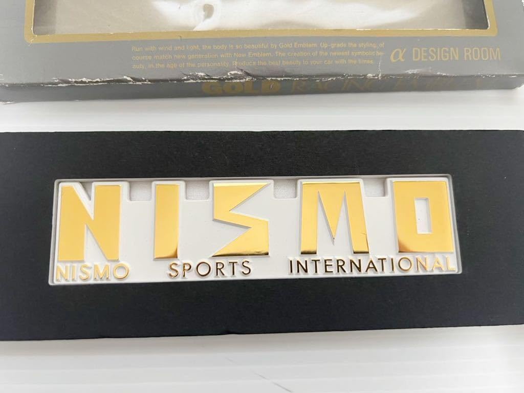 Amazon.co.jp: NISMO ニスモ 旧ロゴ ゴールド エンブレム 当時物 