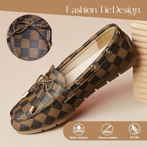 Image of Loafers for Women Comfortable Slip On Flats with Memory Foam Insole for Daily Wearing