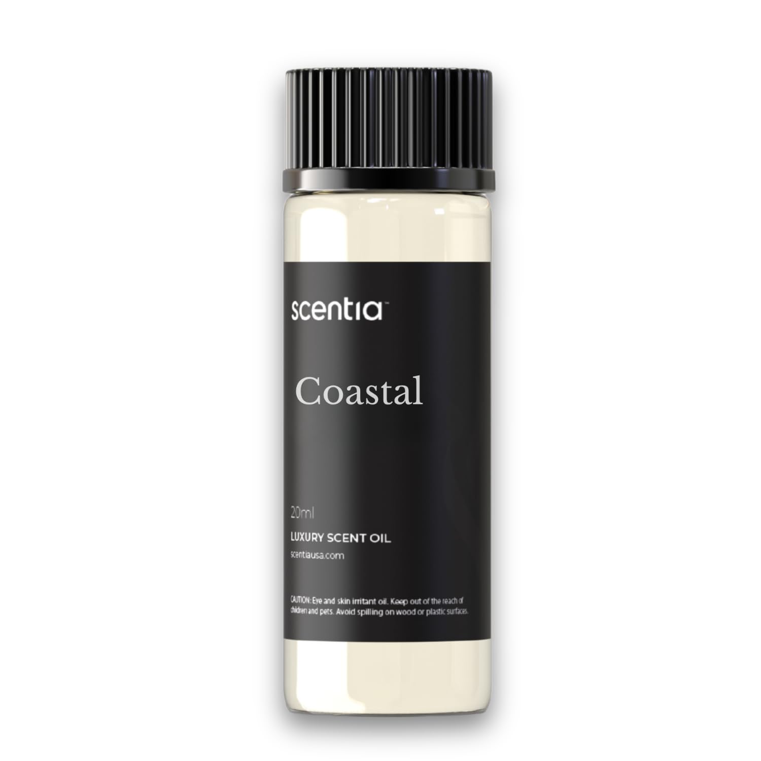 Scentia Coastal Fragrance Oil Inspired by a 5‑Star Iconic Retreat - Lemon Bergamot & Sea Breeze Scent – 20 mL Aromatherapy Diffuser Oil for Ultrasonic & Waterless Diffusers, Made in USA