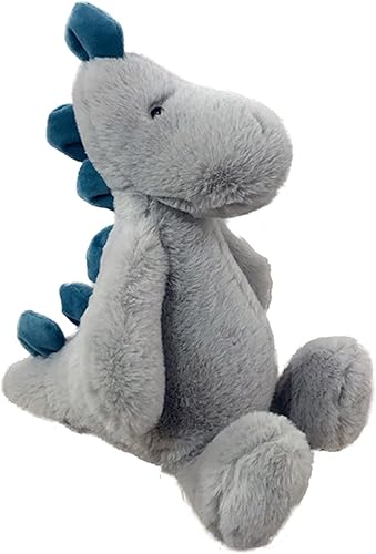 Almohada de peluche de dinosaurio gris novedosa de 11.02 pulgadas, almohada corporal suave que abraza el cuerpo, lindo Kawaii Squishy Anime de