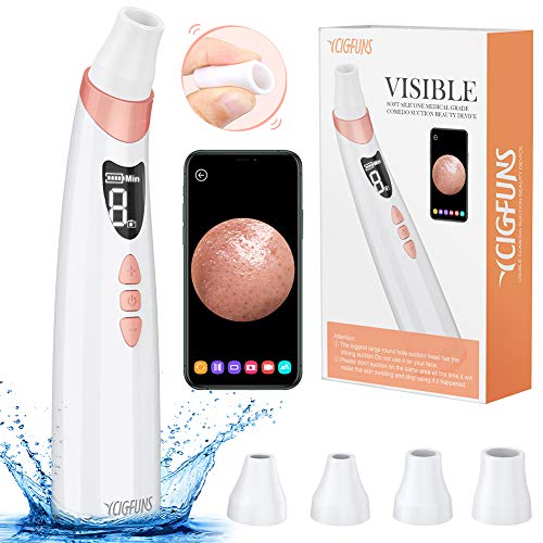 Blackhead Remover Vacuum with Camera Electric Facial Vacuum Pore Cleaner