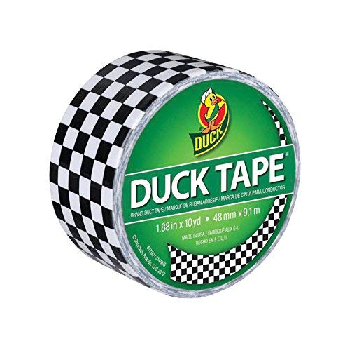 Duck 1.88 in. W x 10 yd. L Black/White Checker Duct Tape