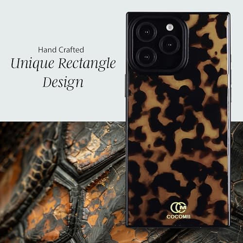 Image of COCOMII Rectangle for iPhone 15 Pro Case, Chestnut Tortoiseshell