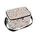 Tizorax Fromage Feuilles vertes foncées Sac à déjeuner isotherme Lunch Box Cooler Sac fourre-tout pour homme femme enfants