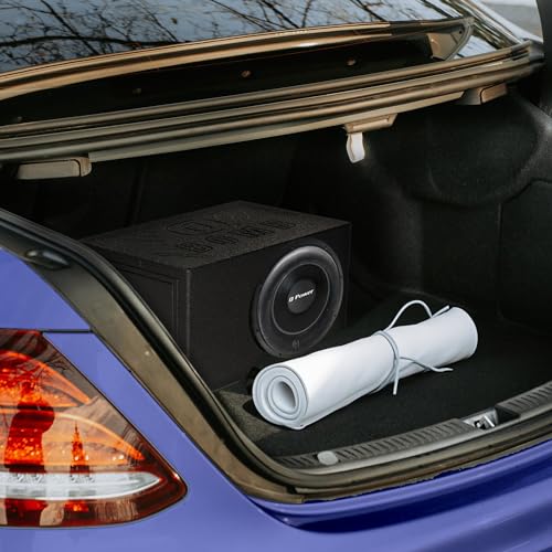 Image of Qpower Single 12 inch Vented Ported Car Subwoofer Sub Box Enclosure, QBOMB12VL - Single Cab Bass Woofer Speaker Box System for Vehicle or Truck Audio