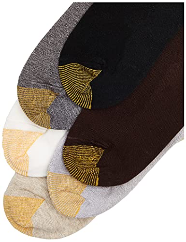 Gold Toe Women's Casual Ribbed Crew Socks, 6 Pairs, Brown Mix, Shoe Size: 6-9 #TOP2