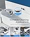 Electric Spin Scrubber: Cordless Power Spin Scrubber with Long Handle and Dual Speeds for Cleaning Bathroom Tub Tile Floor Include Cleaning Brush