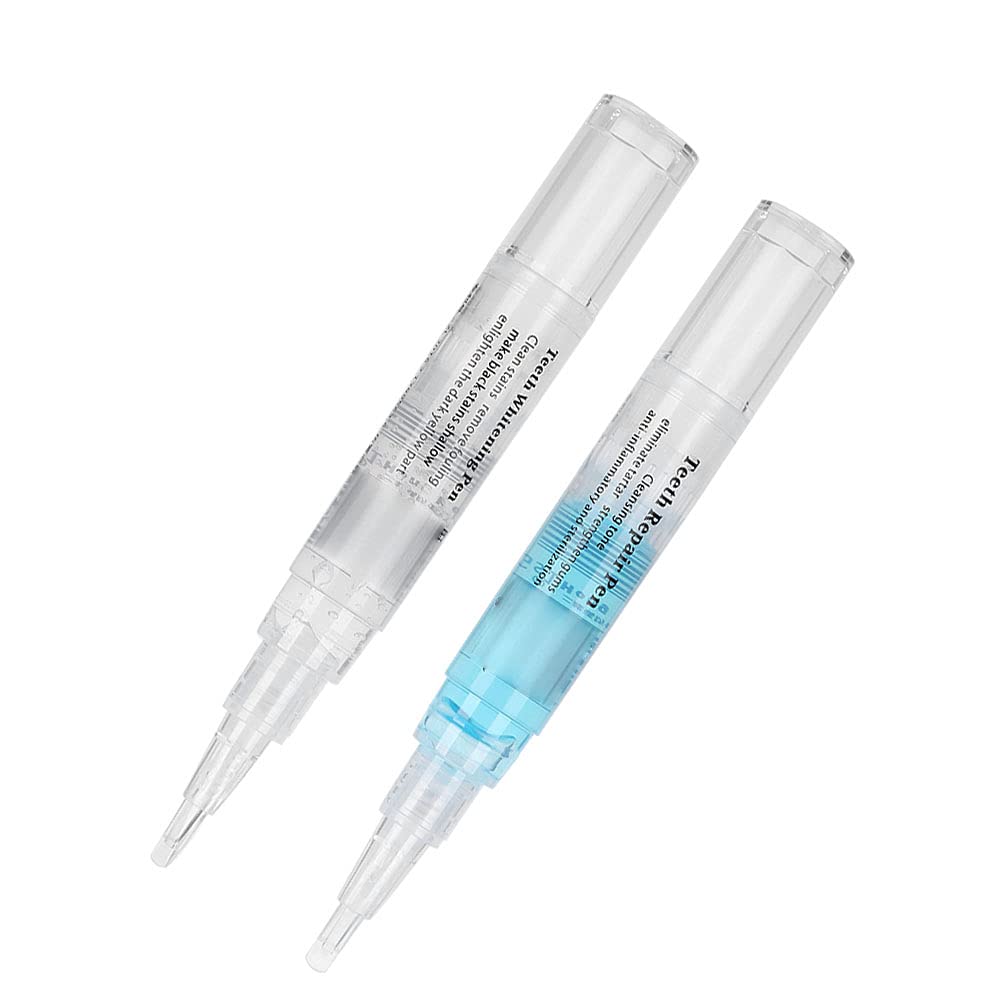 Pet Teeth Cleaning Pen, 10ml Capacity Softens and Removes Dental Calculus Pet Teeth Whitening Toothbrush Small Head Tip Easy to Clean