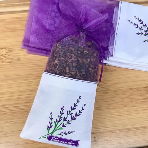 20 bolsas vacías de sachets de lavanda para cajones miniatura 6
