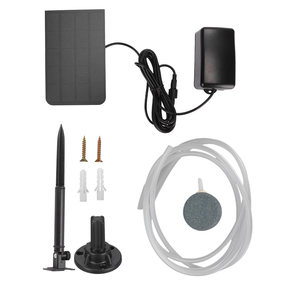 Joyzan Pompa di Ossigeno Solare, 2.5W Solar Powered Pool Fish Tank Ossigenatore Ossigeno Aeratore Pompa di Aria Kit Stagno per Giardino Fish Tank Pool Fishing Pond
