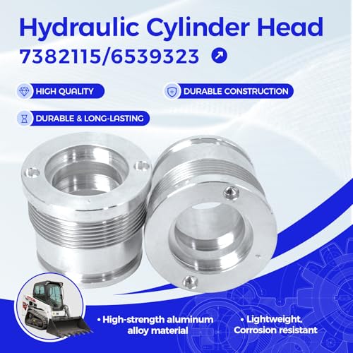 Image of Hydraulic Cylinder Heads 6539323,7382115,Compatible with Bobcat Parts | 6539323,7382115,Compatible with Bobcat Skid Steer, Track, and All-Wheel Steer Loaders,Hydraulic Repair Replacement Parts