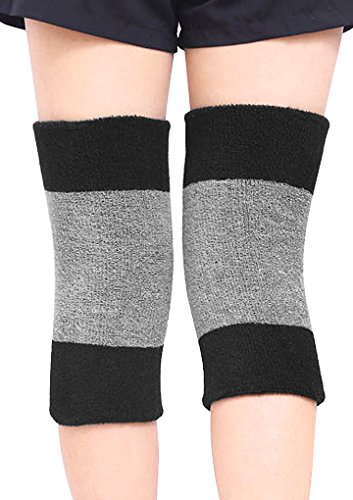 FakeFace Winter Soft Thermal Knee Braces Leg Warmers Cozy Warm Skiing Cycling Camping Runing Arthritis Tendonitis Knee Pads Leg Sleeves Support Protector for Men Women3